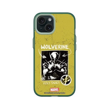 iPhone 15 Clear 憂墨綠 - 迪士尼-漫威 Marvel - 金鋼狼-Deadpool 3 圖畫風