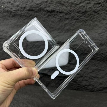 四角防摔殼三星Fold8 Ultra摺疊屏手機fold5/6/7防摔zflip7透明手機殼magsafe手機殼flip5