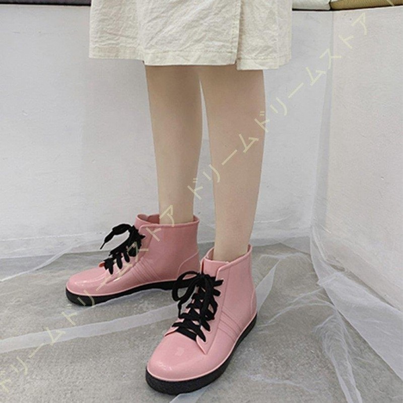 スニーカー レディース レースアップ 完全防水 レインブーツ 女性用 雨靴 スニーカー風 軽量 防滑 滑り止め ローカット 通販 Lineポイント最大get Lineショッピング