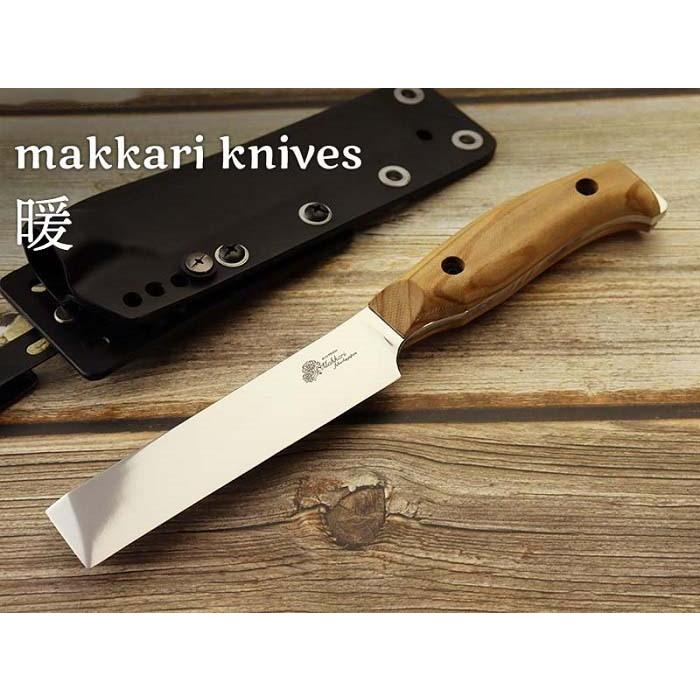 Makkari knives マカリ ナイフ ミニ鉈 暖 オリーブウッド