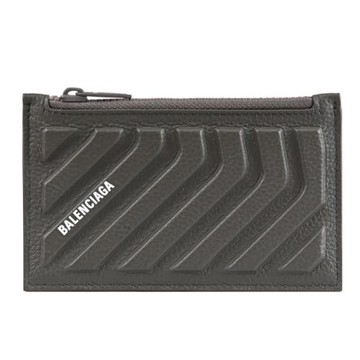 BALENCIAGA 巴黎世家 663714 燙印LOGO輪胎紋路零錢卡包.軍綠