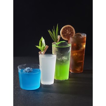 酒吧源創網紅系列手工刻花超薄無底科林杯雞尾酒杯威士忌杯直升杯