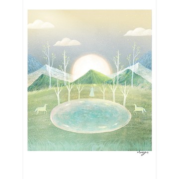 【月曆系直幅插畫】Manting | 生靈之湖