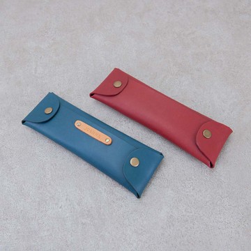 Be Two︱真皮筆袋 眼鏡收納皮套 手工縫製設計 高質感真皮眼鏡袋 多功能筆袋收納包 台灣製造