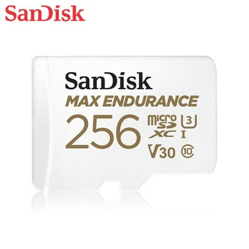 SanDisk 256G MAX ENDURANCE MicroSD V30 U3 4K記憶卡 監視器專用廠商直送