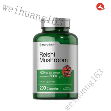 🔥在台熱銷🔥靈芝蘑菇Reishi Mushroom每5000mg含1000mg 5:1萃取物，200粒膠囊