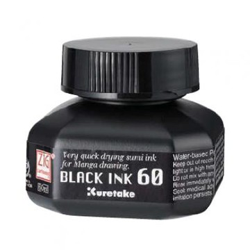 吳竹Kuretake CNCE104-6 ZIG 漫畫用墨液 黑色【APP滿額下單10%點數(單一帳號最高5000點)】1/31止