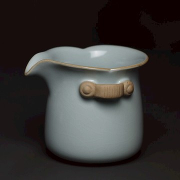 老茶器汝窯開片可養茶海公道杯分茶器公壺手抓厚實陶瓷防燙大號