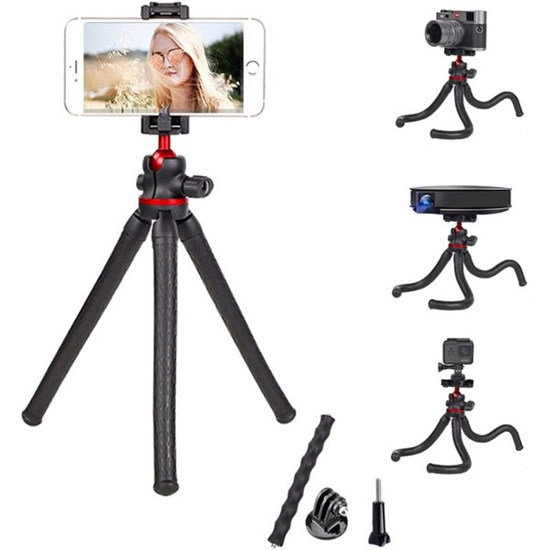 ゴリラポッド クネクネ 三脚 自分撮り iPhone6 monopod 対応 デジカメ セルフィースティック android 自撮り  ゴリラポッドに負けない スマホ