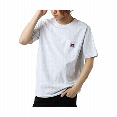 ベンデイビス Tシャツ メンズ 半袖 カットソー ポケット L 身丈71cm 肩幅48cm 身幅54cm 袖丈23 5cm シロモク 通販 Lineポイント最大get Lineショッピング
