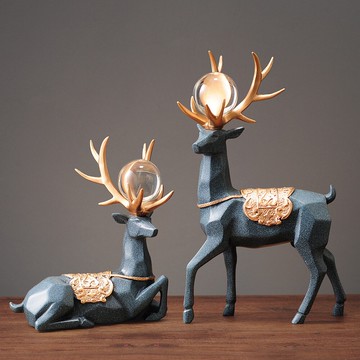 鹿擺件花瓶家居裝飾品客廳電視柜酒柜新居禮品辦公室玄關創意喬遷