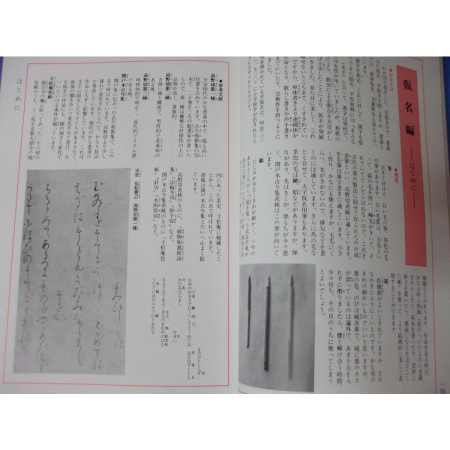 楽しく学ぶ独習書道のお手本 仮名連綿漢字五体