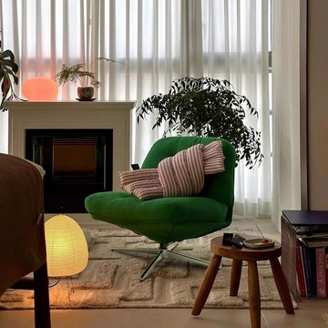 免運 開發票 網紅杜威沙發椅林格旋轉單人休閑椅客廳陽臺小戶型設計師中古新款 快速出貨