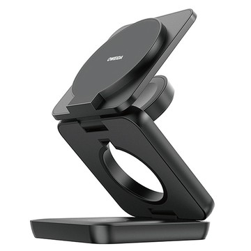 OWEIDA 歐威達 三合一折疊式磁吸無線充電站  黑色  1個