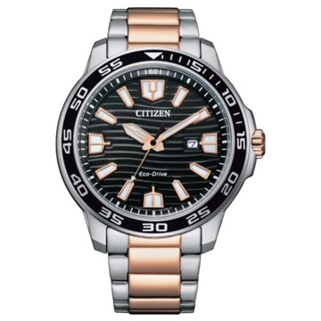 CITIZEN 星辰 AW1524-84E 限定店鋪販售紳士日期顯示光動能腕錶 / 黑面 44.5mm｜樂天全館特惠中★指定刷卡回饋10%