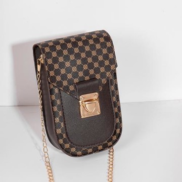 鎖扣百搭小包包女夏季2023新款潮流女包包豎款鏈條手機包肩斜挎包