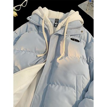 冬季加厚晉江男生羽絨服假兩件
