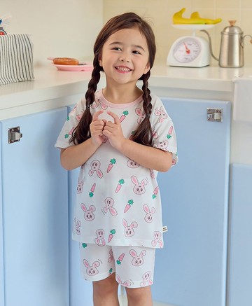 兔兔的蘿蔔園-【寬鬆】空氣衣短袖童裝-K64605