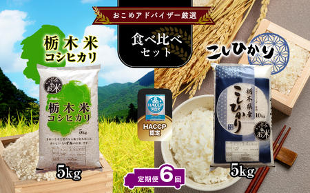 真岡市のおこめアドバイザー泉 智が厳選！ 真岡産・栃木県産コシヒカリ食べ比べセット