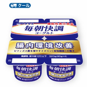 チチヤス 毎朝快調ヨーグルト 腸内環境改善 80g x 4個