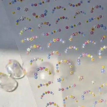 💥臺灣有貨💥免運💥 春日小碎花美甲貼紙浮雕立體可愛小清新浪漫春日花花美甲貼紙