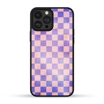 棋盤格 紫色 復古 懷舊 iPhone手機殼 三星手機殼