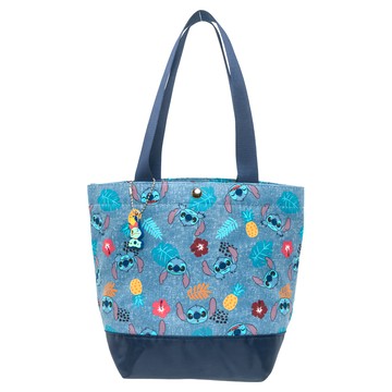 Stitch 星際寶貝史迪奇 手提購物袋 藍色 聚酯纖維  1個  19x13x24cm