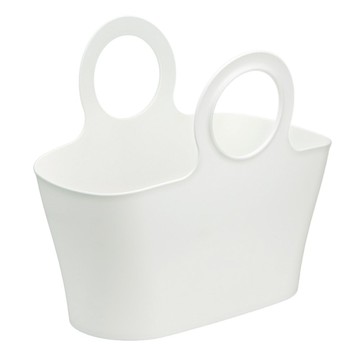 inomata 手提置物籃  白色  1個  5L