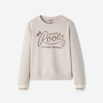 Roots女裝- CABIN FLEECE 圓領上衣  (銀灰色)