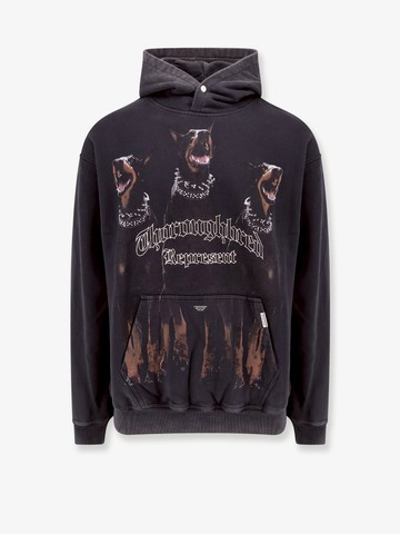 Cotton sweatshirt with frontal thoroughbred print - REPRESENT - gender_Man