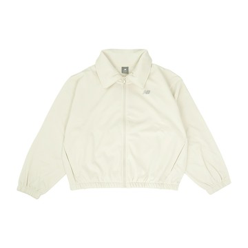 [ACS] New Balance 外套 Performance Fleece 女款 米白 灰 快乾 內刷毛 反光 寬鬆 NB WJ43104LIN