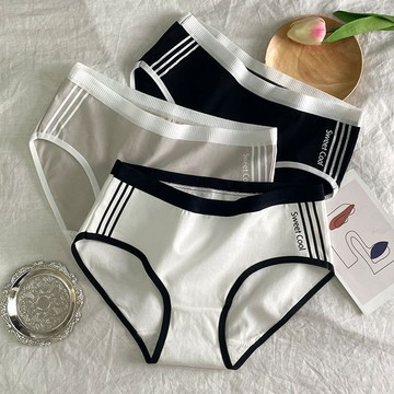 【砂糖夢境】內褲女純棉無痕全棉透氣女士三角褲中腰大碼夏季學生簡約少女底褲