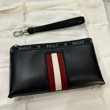 【巴利｜全新】現貨 BALLY 手拿包 經典款 皮革 織帶 小手拿包 送禮｜Little Bee 小蜜蜂精品