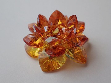 蓮花 擺件 SWAROVSKI ELEMENTS(施華洛世奇元素)