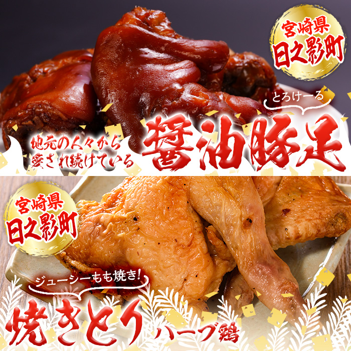 醤油豚足・もも焼きチキン(合計各2個×4P) 