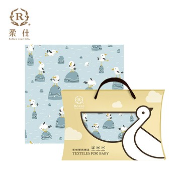 【Roaze 柔仕】冰絲竹纖維涼感紗布被 - 海鷗踏踏