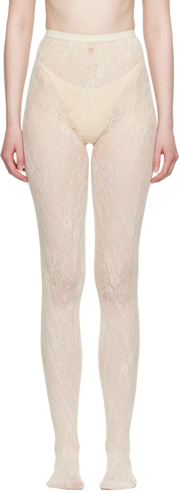 Swedish Stockings 灰白色 Rosa Lace 连裤袜