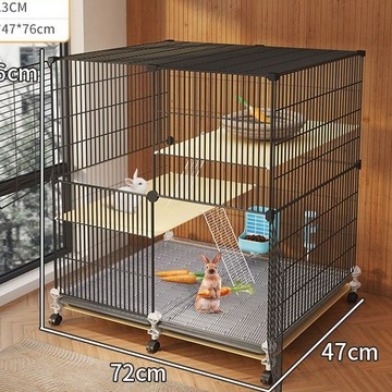 兔子籠 加密兔籠 家用大號室內養兔子專用 帶廁所 清糞 豚鼠籠 蜜袋鼯籠子 荷蘭豬籠子 天竺鼠籠子 寵物兔窩w