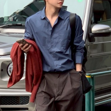 【Metanoia】🇰🇷韓製 素色長袖襯衫