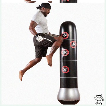 充氣沙包 鍛煉成人兒童充氣拳擊柱立式沙包不倒翁沙袋散打家用成人發泄沙包『XY18968』