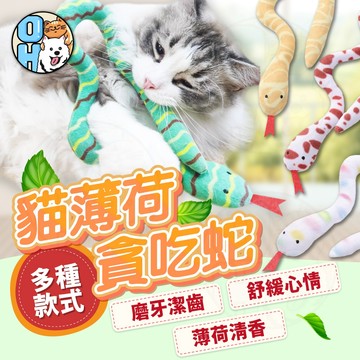 【歐豆K】貓薄荷毛絨蛇 玩具蛇 貓草蛇 貓薄荷蛇 逗貓玩具 磨牙玩具 貓抱枕 貓咪玩具 寵物玩具 幼貓磨牙玩具