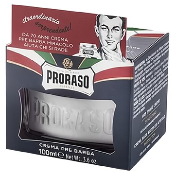 PRORASO 鬍前軟化膏 - 滋潤鬍鬚 維生素E配方  100ml  1罐