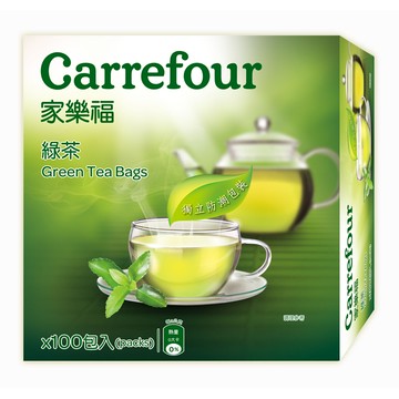 [家速配]家樂福綠茶袋茶