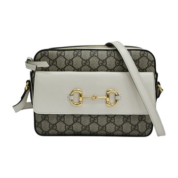 GUCCI 古馳 白色 Horsebit 1955 肩背包 #645454 【二手名牌BRAND OFF】