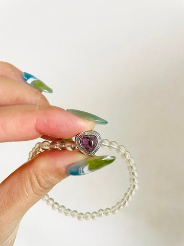 曜金七念  晶之靈盒【愛心超七魔盒黃水晶設計款手串】一物一拍