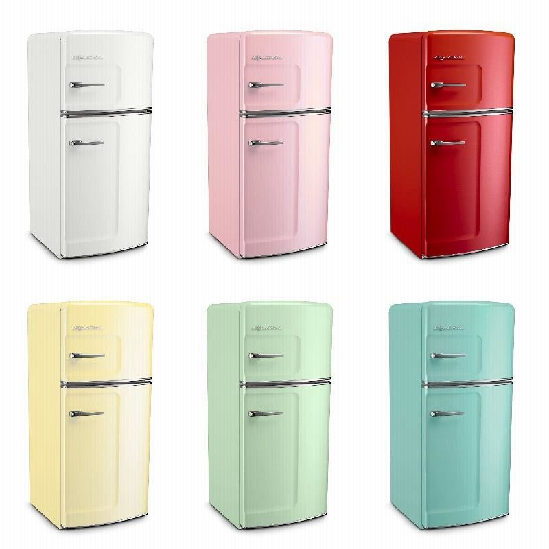 1ドア オシャレ アンティーク レトロ 冷蔵庫 ホワイト