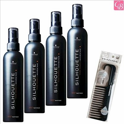 シュワルツコフ シルエット ハードミスト 200ml 4個セット & トリートメントコーム