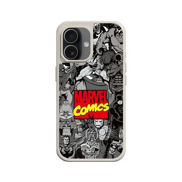 iPhone 17 SolidX 貝殼灰 - 迪士尼-漫威 Marvel - 漫威英雄-漫畫標誌