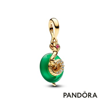 【Pandora官方直營】蛇來運轉Murano琉璃吊飾