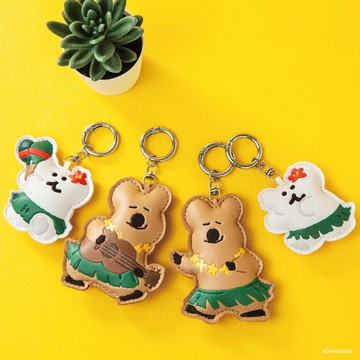 DINOTAENG 皮革捏捏鑰匙圈(共兩款)